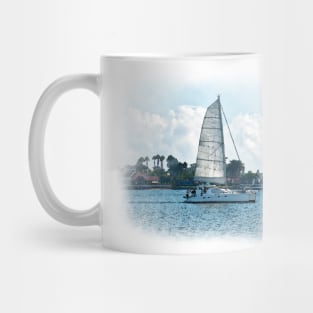 The Sailboat On San Diego Bay Mug